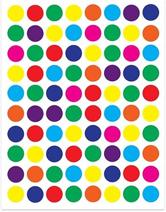 STICKERS COLORES CIRCULOS 1/2