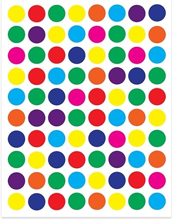 STICKERS COLORES CIRCULOS 1/2