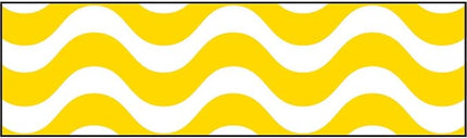 BORDER WAVY YELLOW BB