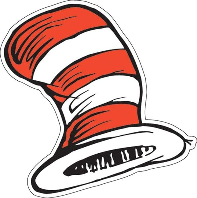 SOMBRERO RECORTABLE CON DISEÑO DE CAT IN THE HAT HATS DR. SEUSS