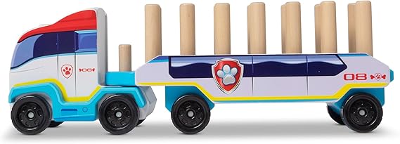 JUGUETE PAW PATROL CAMION CON BLOQUES DE MADERA