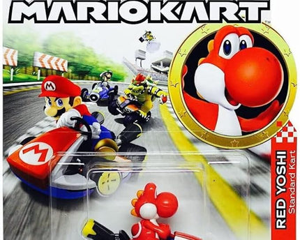 JUGUETE HOT WHEELS MARIO KART RED YOSHI