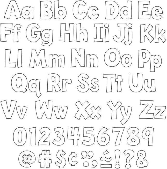 LETRAS WHITE PLAYFUL #4