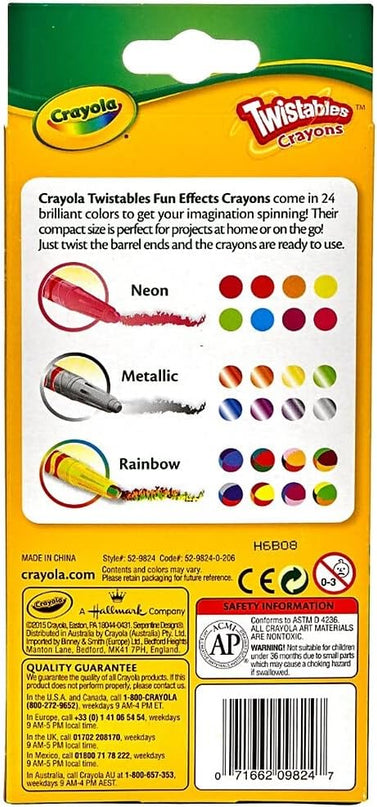 CRAYONES TWISTABLES 24CLRS