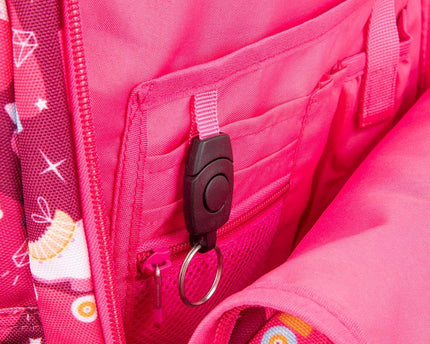 MOCHILA MILAN CON RODOS ROLLER ROSA