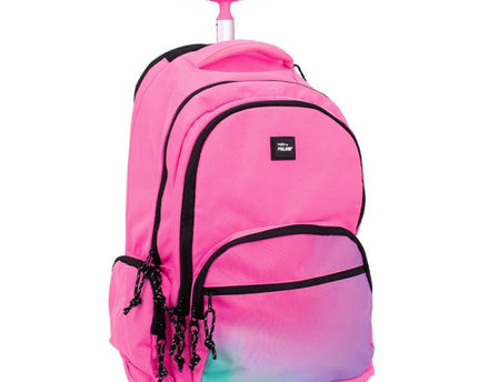 MOCHILA MILAN CON RODOS SUNSET ROSA