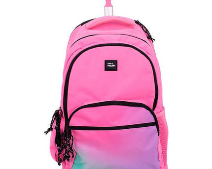 MOCHILA MILAN CON RODOS SUNSET ROSA