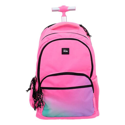 MOCHILA MILAN CON RODOS SUNSET ROSA