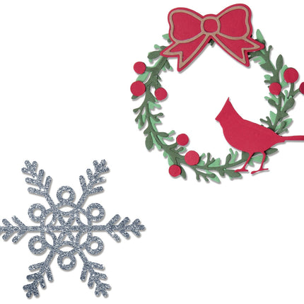 DIE WREATH & SNOWFLAKE - SIZZIX