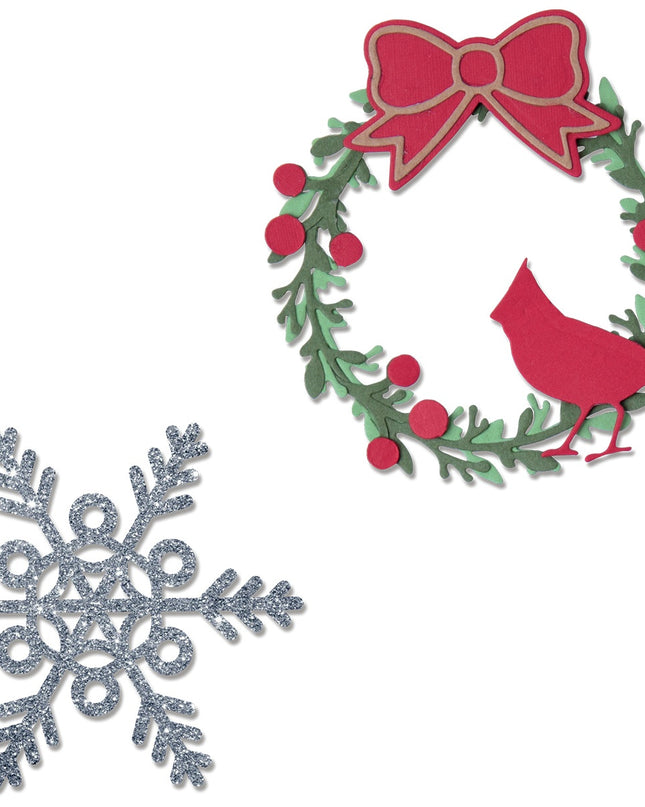 DIE WREATH & SNOWFLAKE - SIZZIX