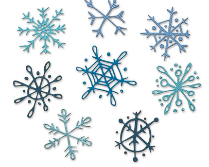DIE SCRIBBLY SNOWFLAKES - SIZZIX