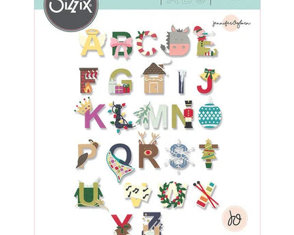 DIE CHRISTMAS ALPHABET SET 26PC