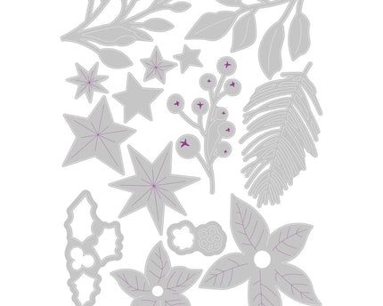 DIE FESTIVE FOLIAGE 14PC