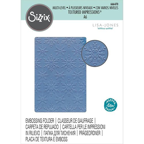 EMBOSSING FOLDER SNOWFLAKE SPARKLE