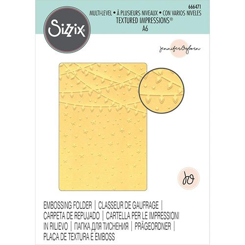 EMBOSSING FOLDER STARS AND LIGHTS