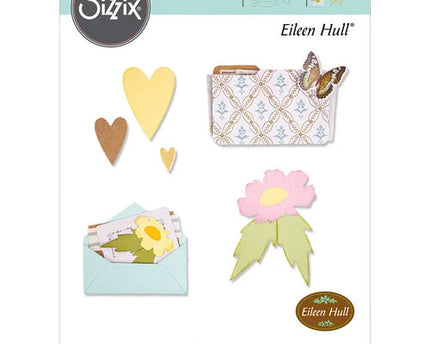 DIE ENVELOPE FOLDER & FLOWERS BY EILEEN HULL 11PC
