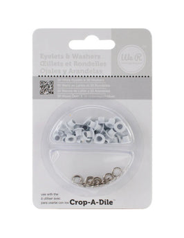 OJALES Y ARANDELAS SET 35 UNID BLANCAS