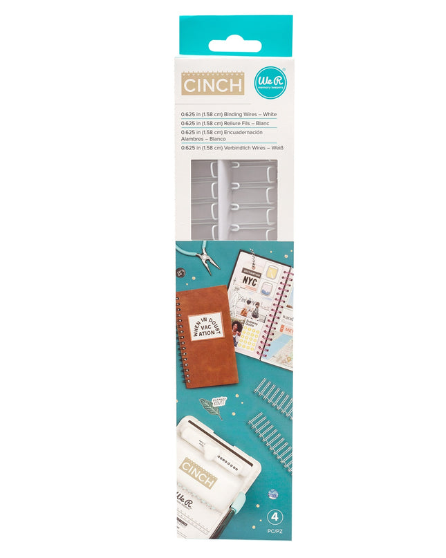 ALAMBRES DE ENCUADERNACION BLANCO 1.58 CM - CINCH