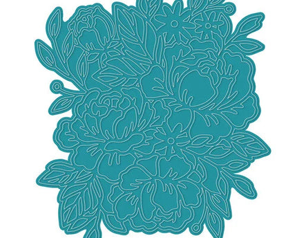DIE RAMO DE FLORES AZUL TURQUEZA