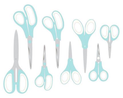 SET DE TIJERAS PARA MANUALIDADES COLORE VERDE MENTA 8 UND