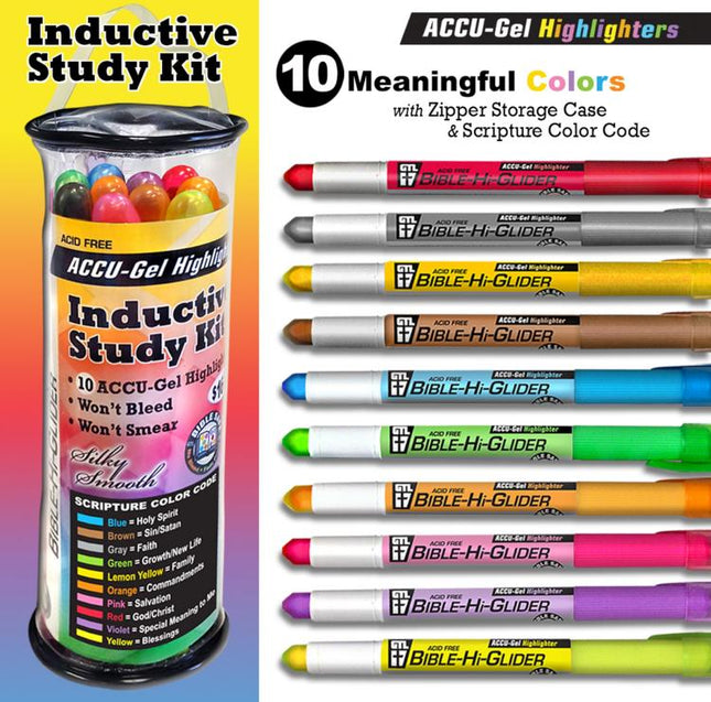 RESALTADORES SET INDUCTIVE BIBLE HI-GLIDER 10UND
