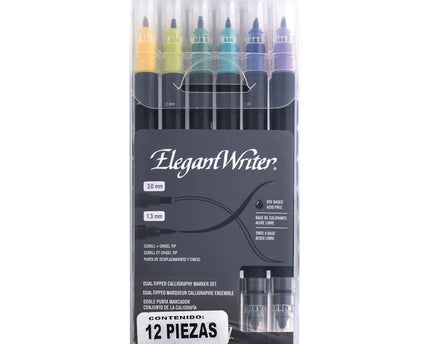 MARCADOR P/ CALIGRAFÍA DOBLE PUNTA12UND