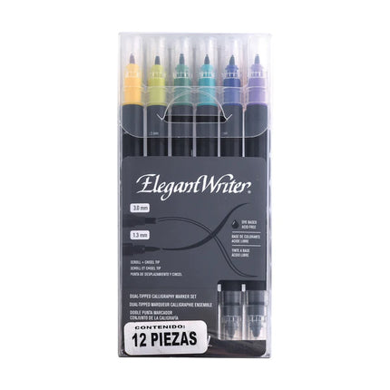 MARCADOR P/ CALIGRAFÍA DOBLE PUNTA12UND