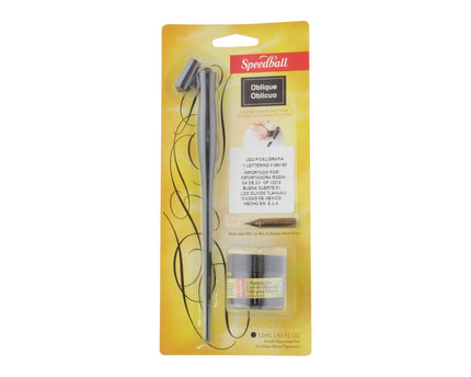 SET PARA CALIGRAFÍA Y LETTERING CON MANGO OBLICUO