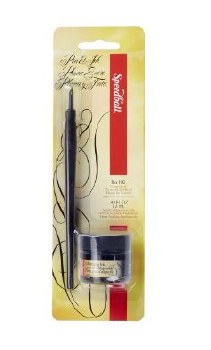 SET DE TINTA+MANGO Y PLUMILLA P/ CALIGRAFÍA