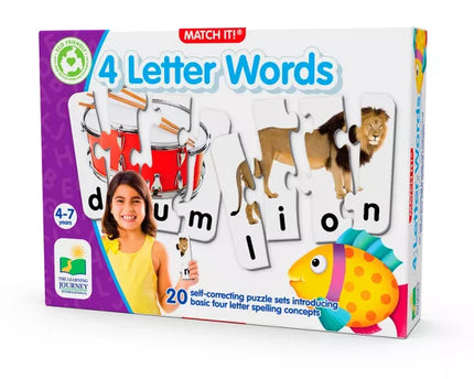 JUEGO MEMORIA 4 LETTER WORDS