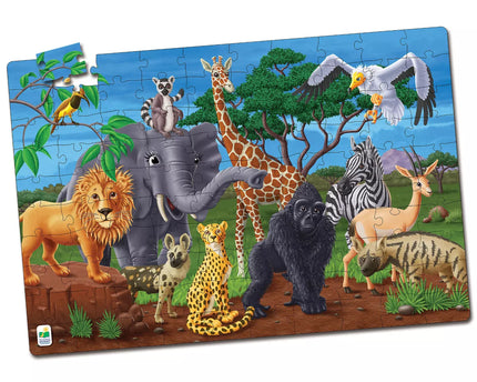 ROMPECABEZA GLOW IN THE DARK WILDLIFE 100PZ
