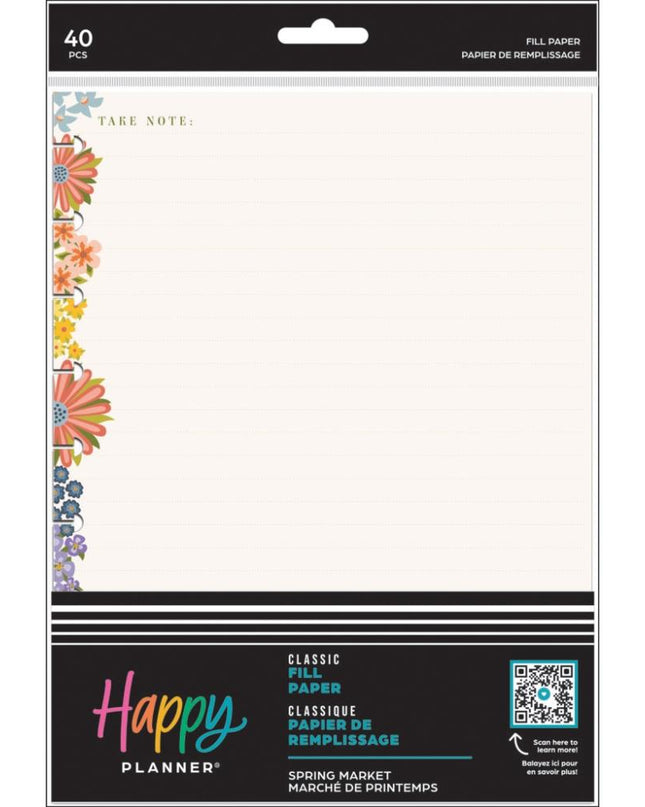 HOJAS P/ BINDERS 40HJS SPRING MARKET