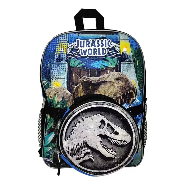 MOCHILA 16" CON LONCHERA JURASSIC WORLD