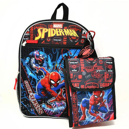 MOCHILA 16" CON LONCHERA SPIDERMAN