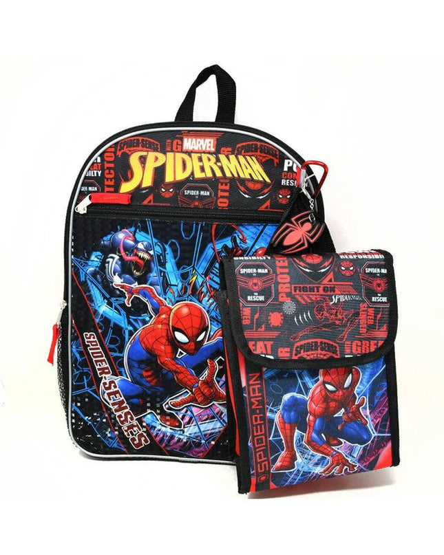 MOCHILA 16" CON LONCHERA SPIDERMAN