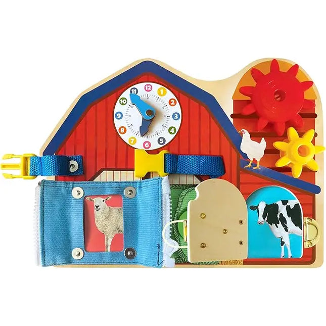 JUGUETE SENSORIAL FARM BUSY BOARD