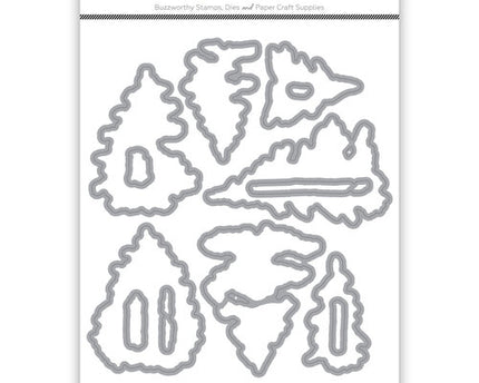DIE WATERCOLOR PINES
