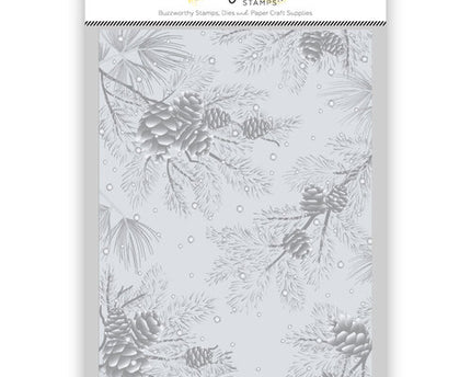 EMBOSSING FOLDER SNOWY PINES 3D