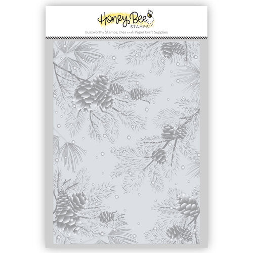 EMBOSSING FOLDER SNOWY PINES 3D