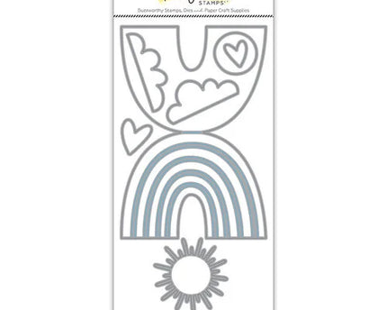 DIE RAINBOW BUILDER A2 CARD BASE