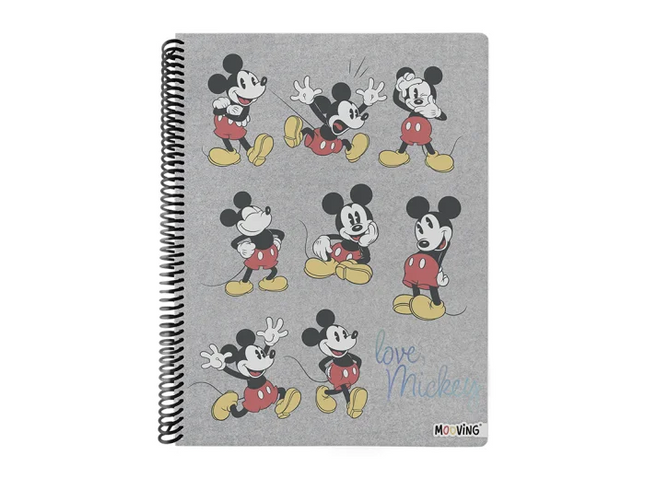 CUADERNO ESPIRAL DE MATERIA MICKEY MOUSE
