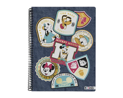 CUADERNO ESPIRAL DE MATERIA MICKEY MOUSE