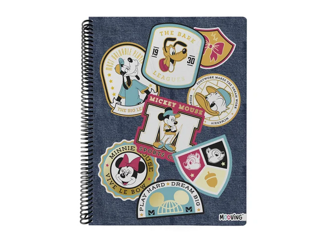 CUADERNO ESPIRAL DE MATERIA MICKEY MOUSE