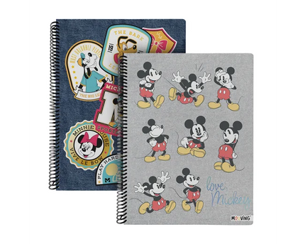 CUADERNO ESPIRAL DE MATERIA MICKEY MOUSE