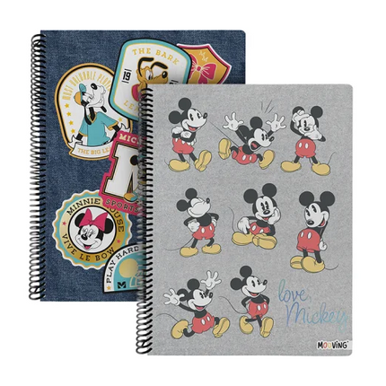 CUADERNO ESPIRAL DE MATERIA MICKEY MOUSE