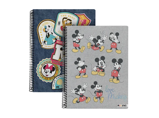 CUADERNO ESPIRAL DE MATERIA MICKEY MOUSE