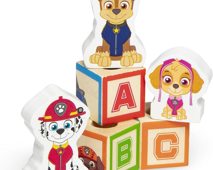 JUGUETE PAW PATROL CAMION CON BLOQUES DE MADERA