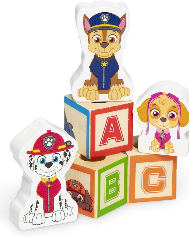 JUGUETE PAW PATROL CAMION CON BLOQUES DE MADERA