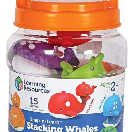 JUEGO SNAP-N-LEARN STACKING WHALES