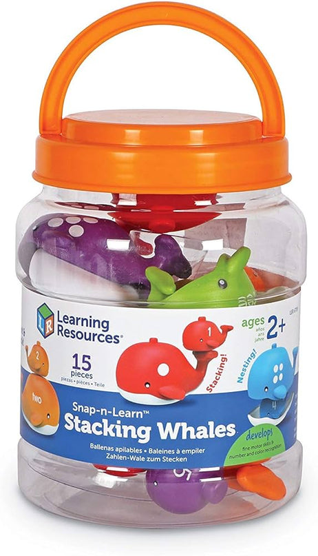 JUEGO SNAP-N-LEARN STACKING WHALES